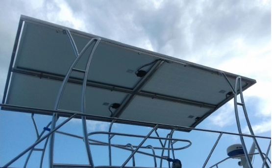 Солнечные батареи для катера (г.Аксай)