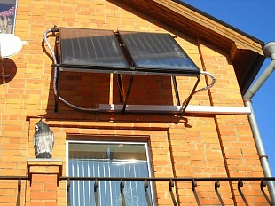 Два солнечных коллектора для дома 50 м2