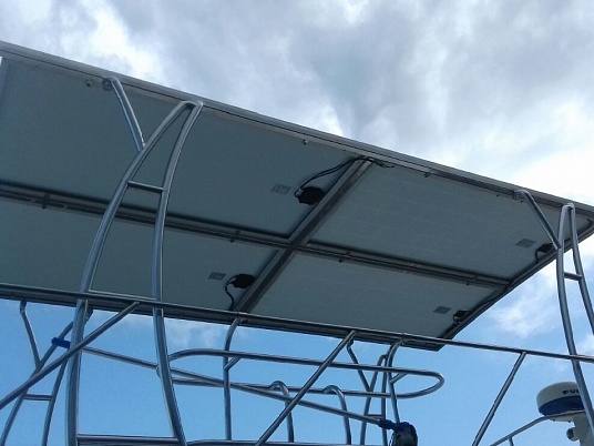 Солнечные батареи для катера (г.Аксай)