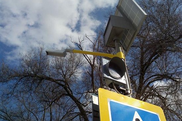Светофоры Т 7 и солнечные светильники в станице Багаевской