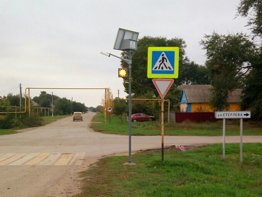 Автономные светофоры Т 7 в Песчанокопскоп районе. 